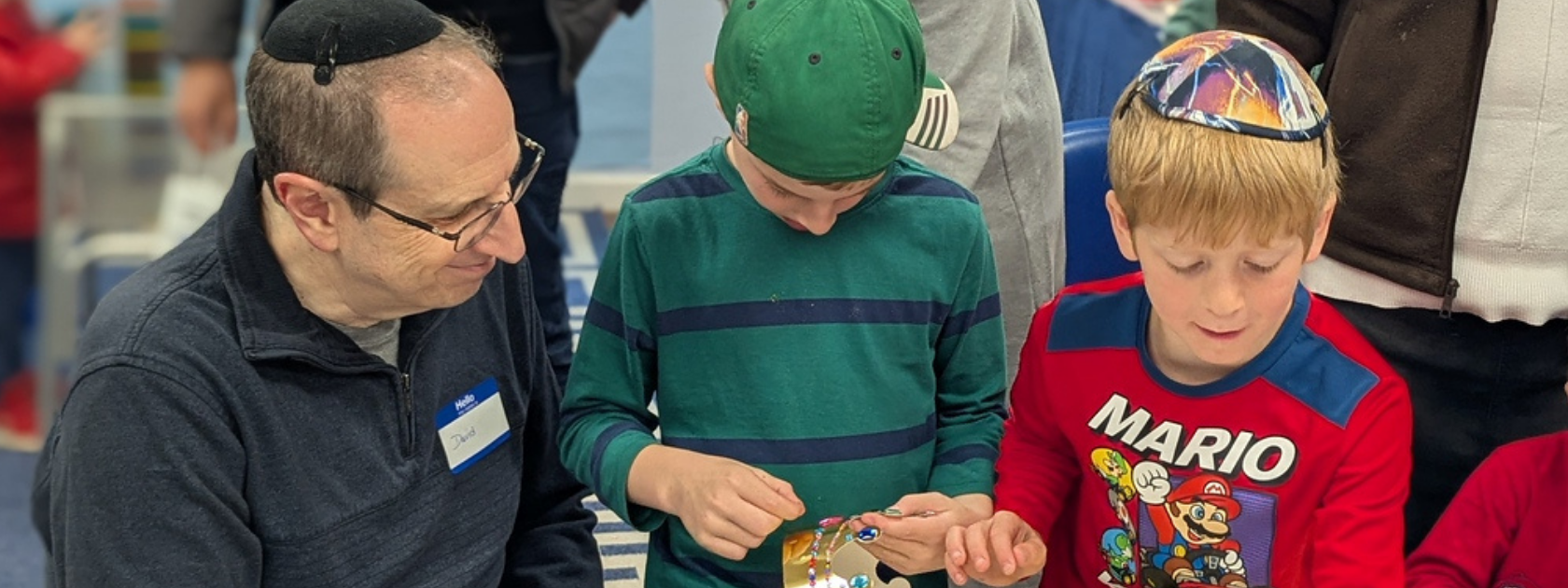 Grandparent and students at Grandparents Day